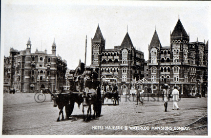 /data/Original Prints/Topography Views, City Views, Landscapes/HOTEL MAJESTIC AND WATERLOO MANSIONS BOMBAY.jpg